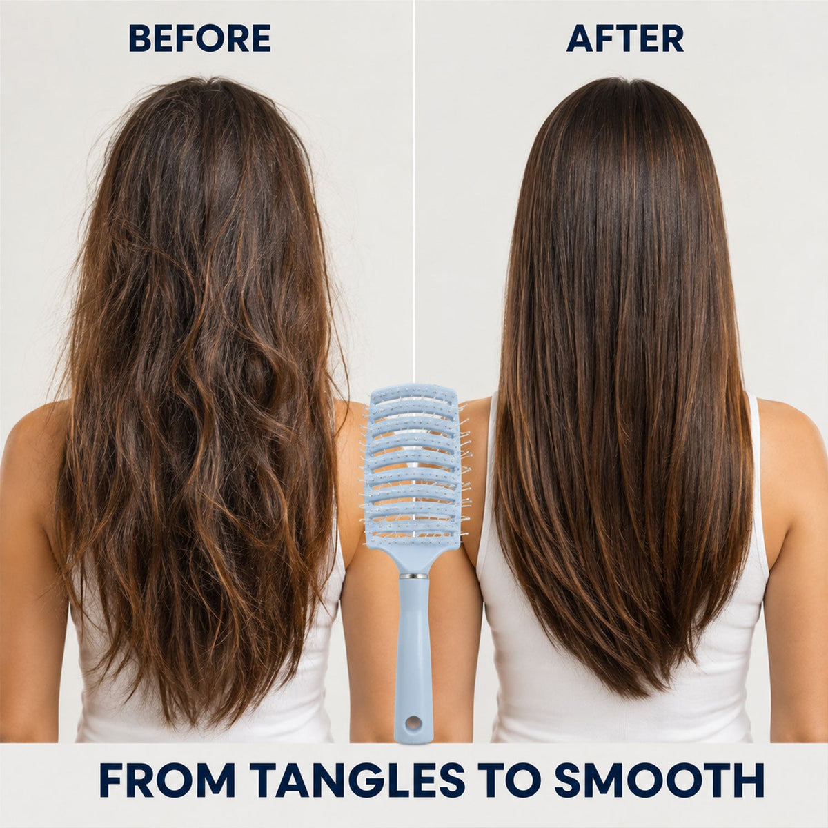 Hair brush feature view