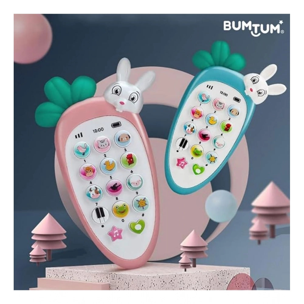 Generic Plastic Rabit Mobile Phone Toy For Kids With Music And Light Early Educational Smart Phone (Multicolor )