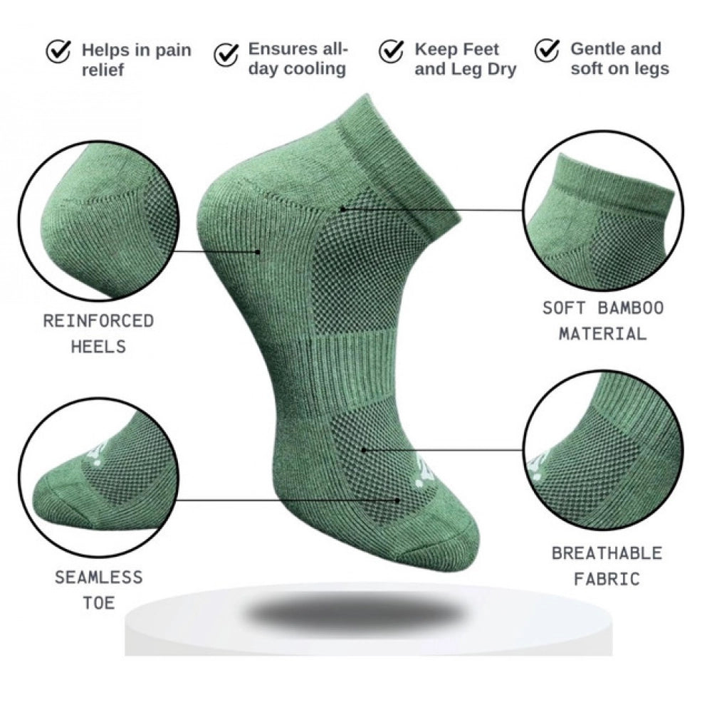 Generic 3_Pair Set Unisex Casual Cotton Printed Low Cut Socks (Multicolor)