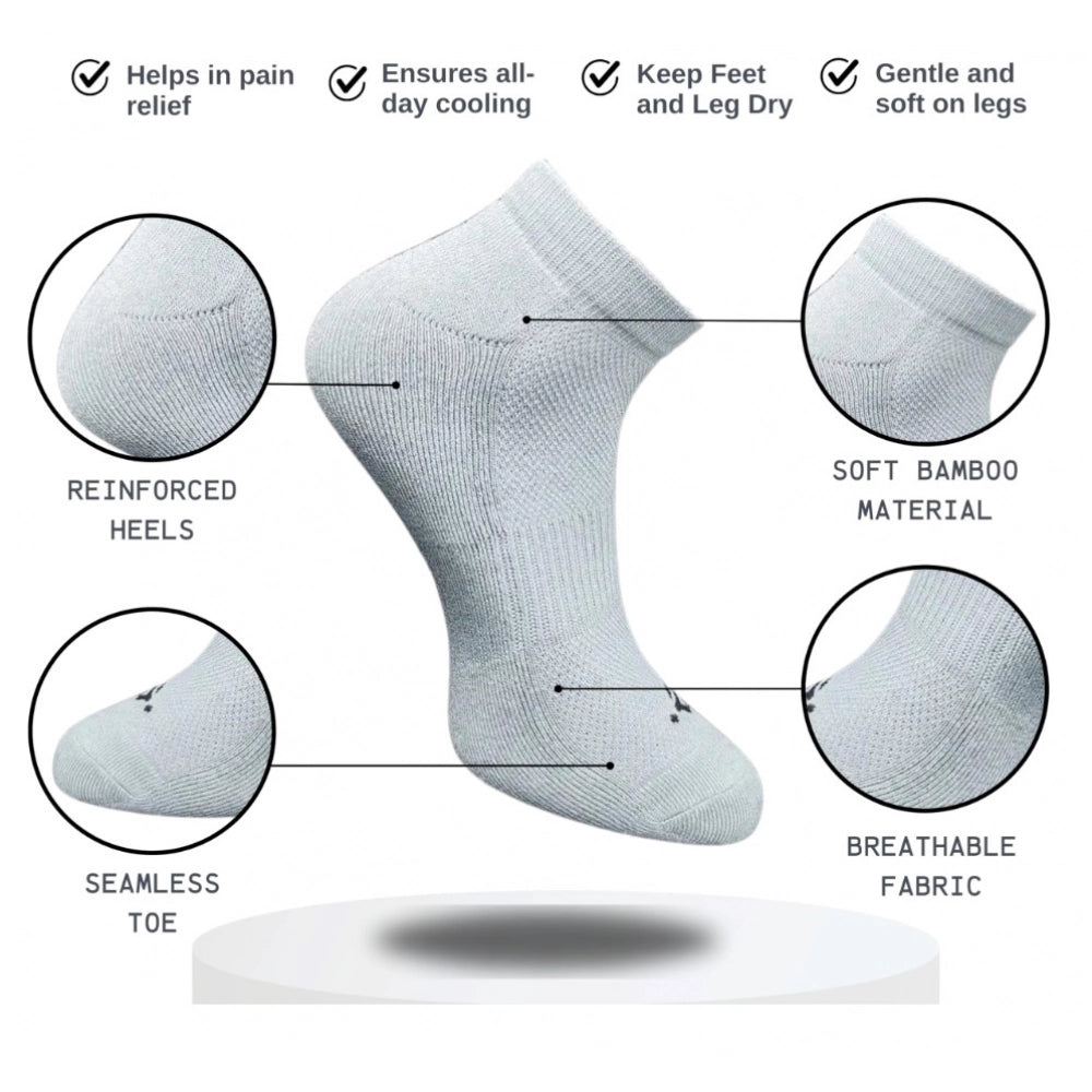 Generic 3_Pair Set Unisex Casual Cotton Printed Low Cut Socks (Multicolor)