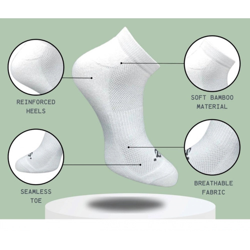 Generic 3_Pair Set Unisex Casual Cotton Printed Low Cut Socks (Multicolor)