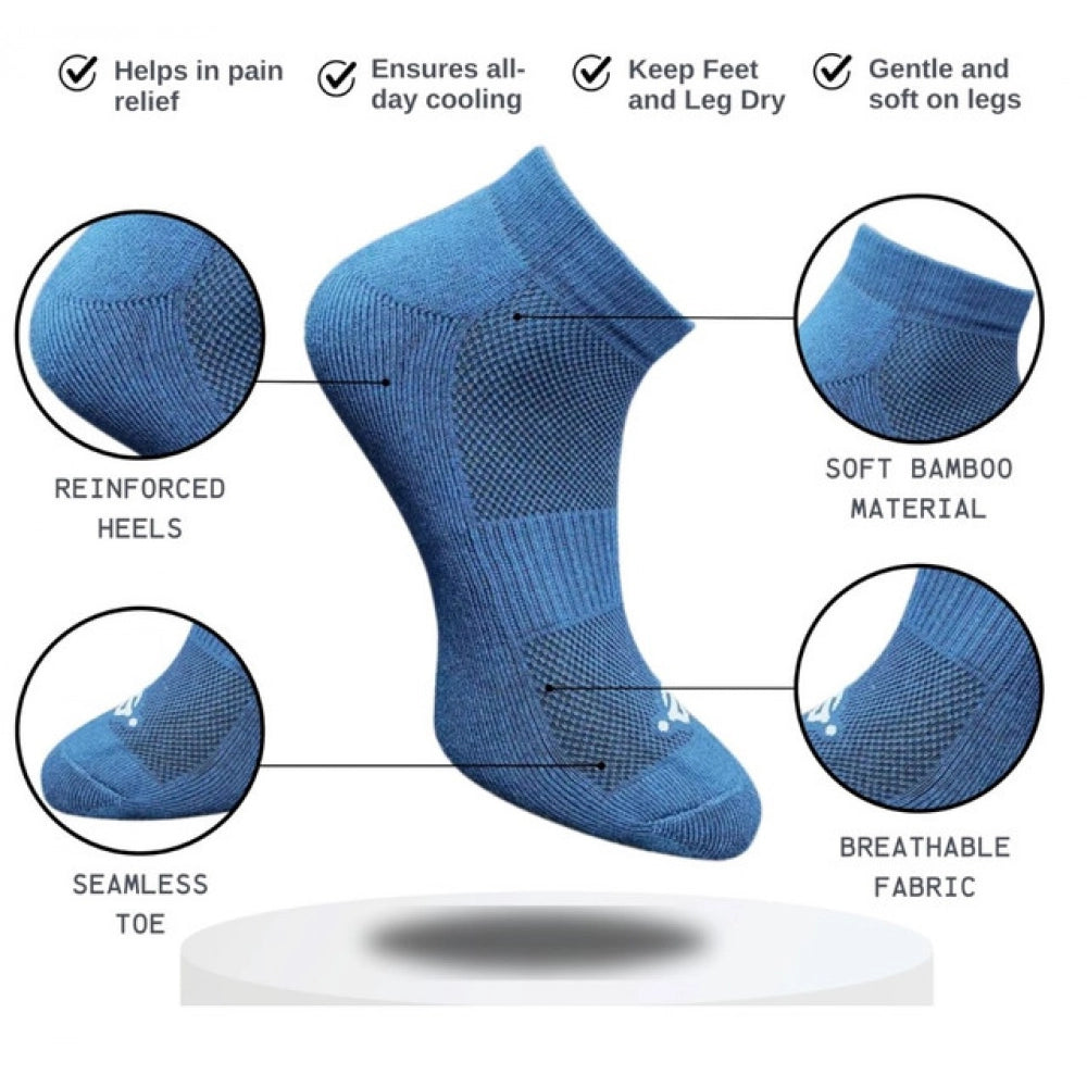Generic 3_Pair Set Unisex Casual Cotton Printed Low Cut Socks (Multicolor)