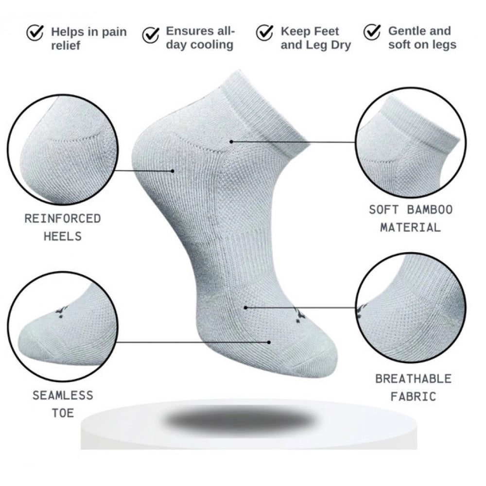Generic 3_Pair Set Unisex Casual Cotton Printed Low Cut Socks (Multicolor)
