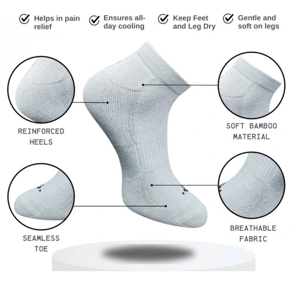 Generic 3_Pair Set Unisex Casual Cotton Printed Low Cut Socks (Multicolor)