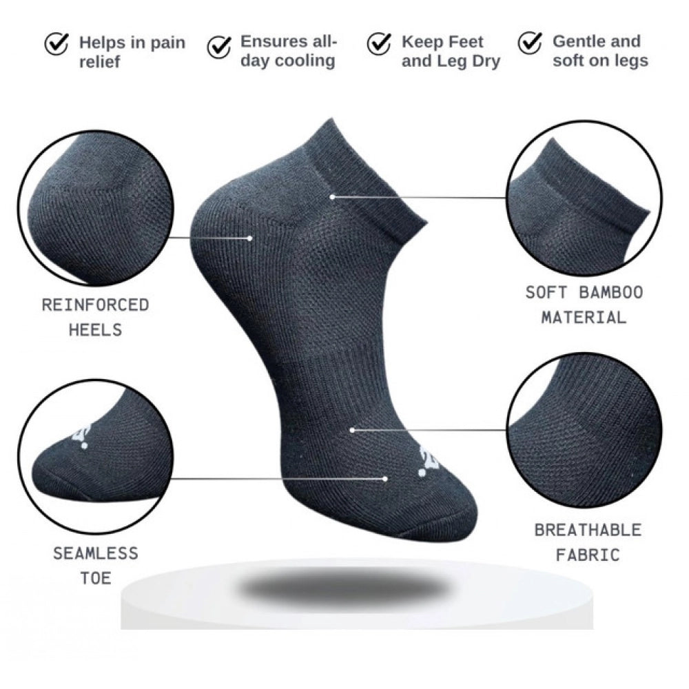 Generic 3_Pair Set Unisex Casual Cotton Printed Low Cut Socks (Multicolor)