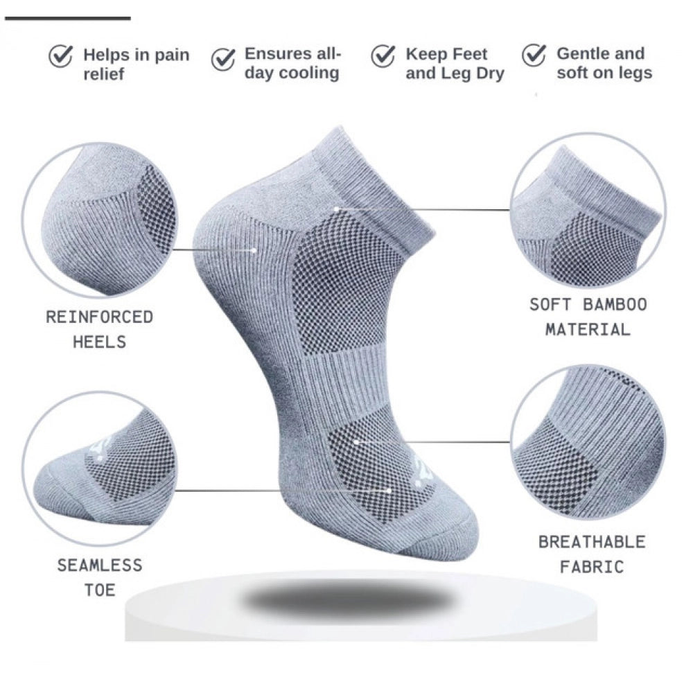 Generic 3_Pair Set Unisex Casual Cotton Printed Low Cut Socks (Multicolor)