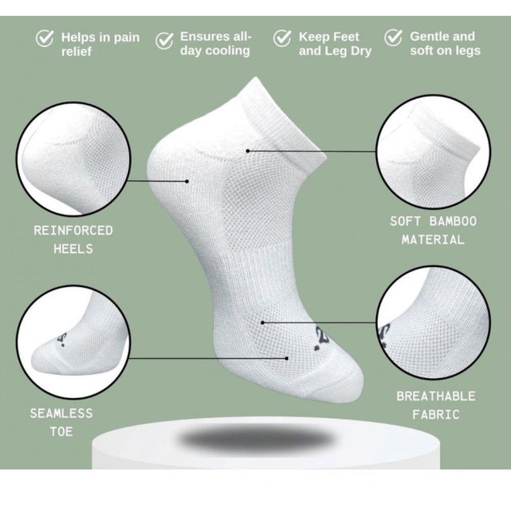 Generic 3_Pair Set Unisex Casual Cotton Printed Low Cut Socks (Multicolor)