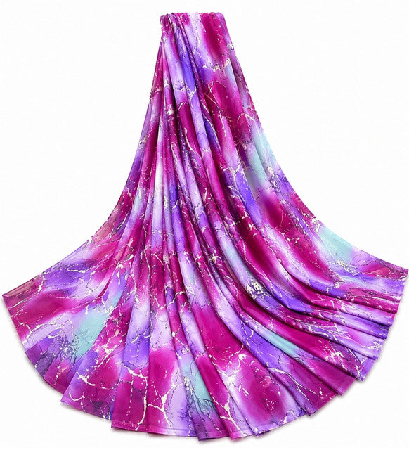 Generic Women's Georgette Printed Saree With Unstitched Blouse 5.5Mtr (Multi)