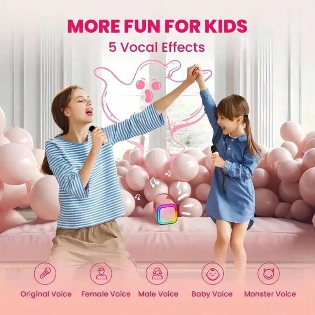 Mini Karaoke Machine With 1 Mic (🔥🛒 Buy 1 Get 1 FREE 🎁💥 Limited Time Offer! 🕒)