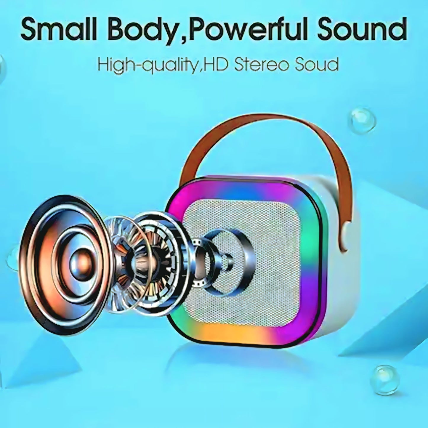 Mini Karaoke Machine With 1 Mic