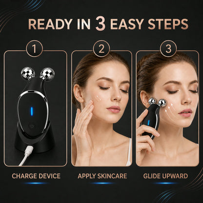 Microcurrent Face Massager – Skin Tightening & Wrinkle Care | Velvet Wellness