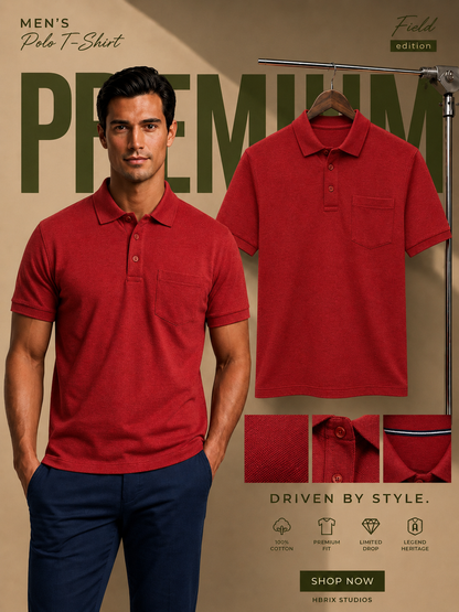 Men’s Premium Cotton Polo T-Shirt