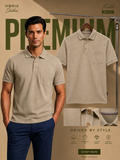 Men’s Premium Cotton Polo T-Shirt