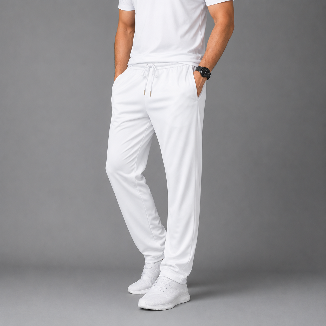 Men's UltraSoft Sports Track Pants | Zipper Pocket | Imported Fabric