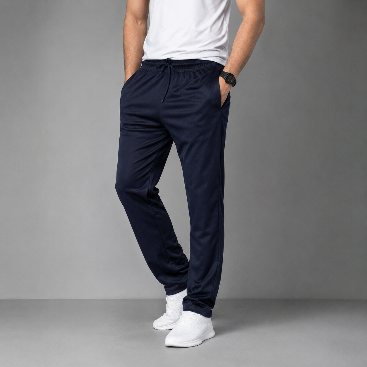 Men's UltraSoft Sports Track Pants | Zipper Pocket | Imported Fabric
