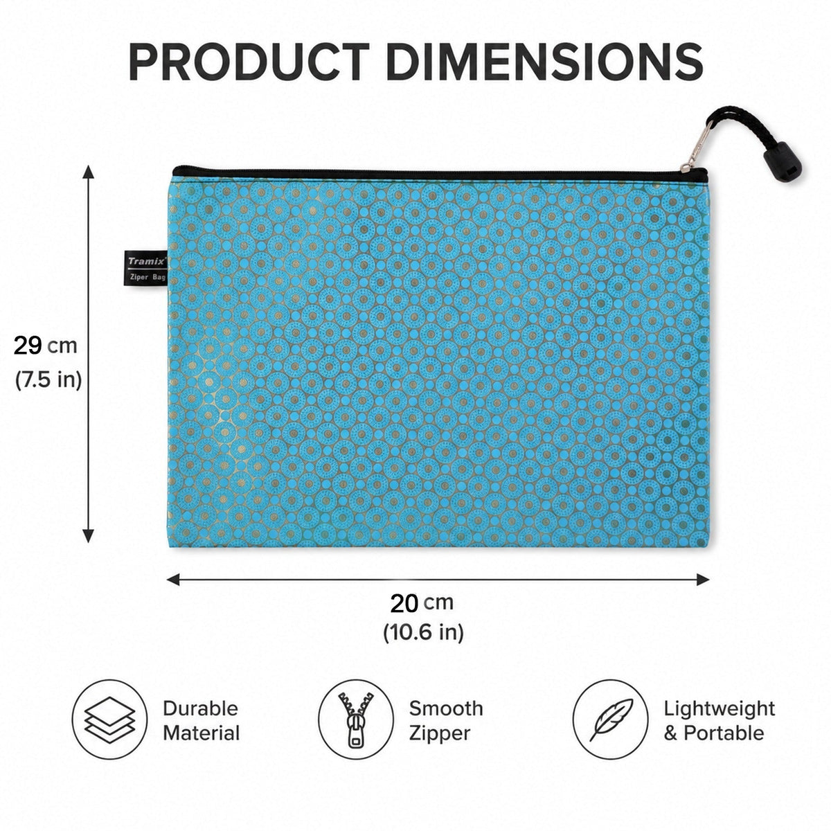 Pencil pouch size guide