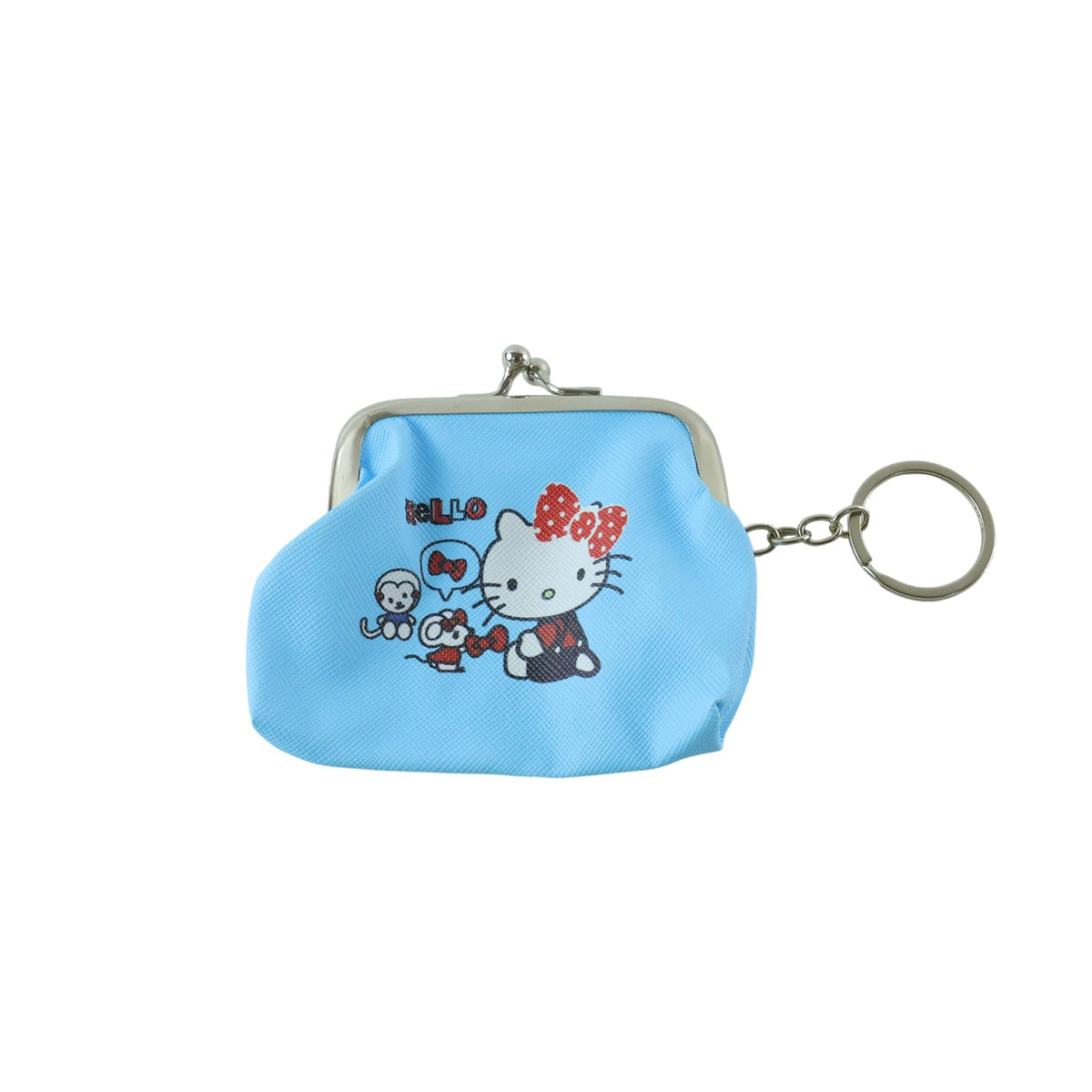 Cute Mini Coin Pouch with Key Ring for Travel Bags and Backpacks (1 Pc)