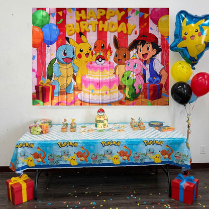 Party decor cake theme banner