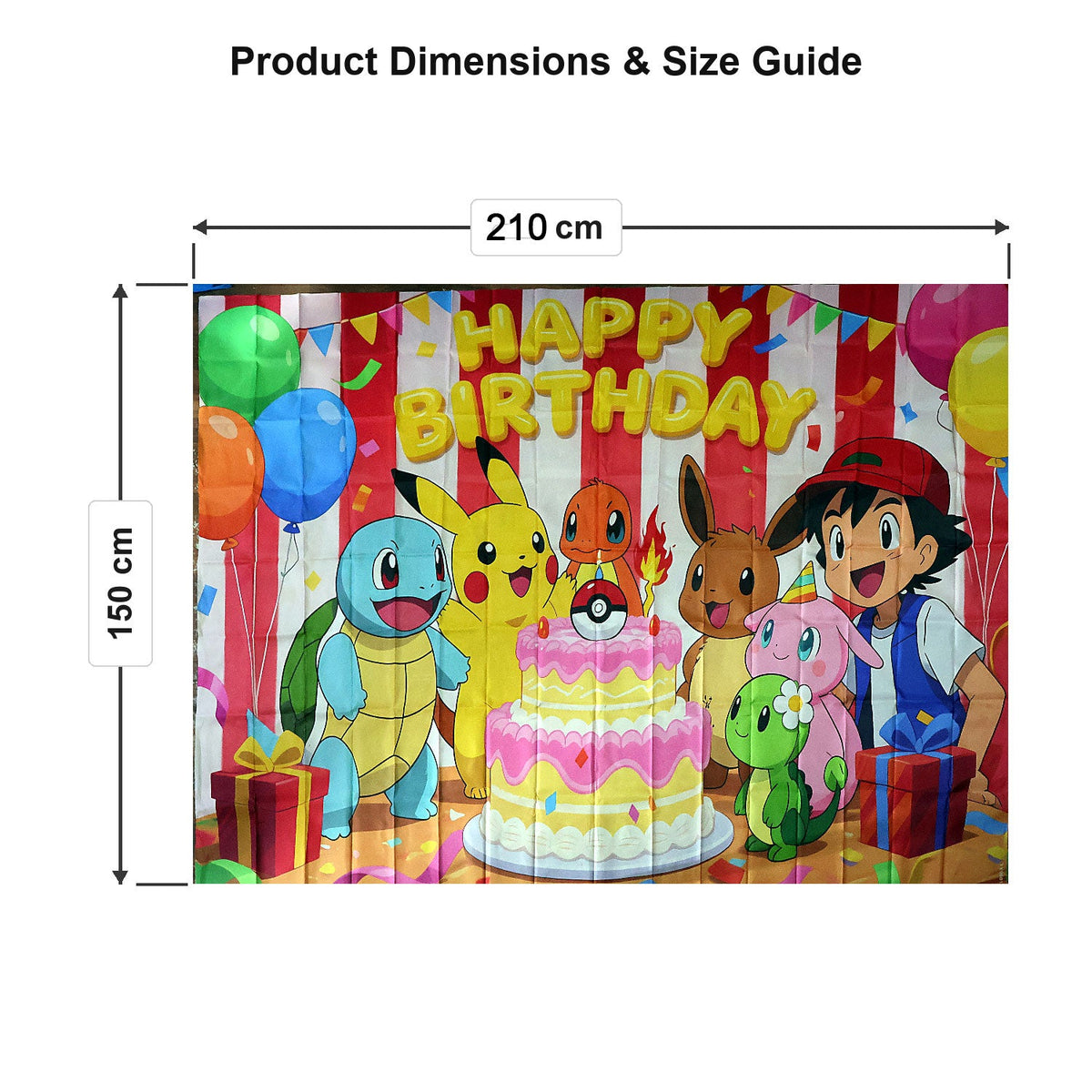 Backdrop curtain size 210x150cm