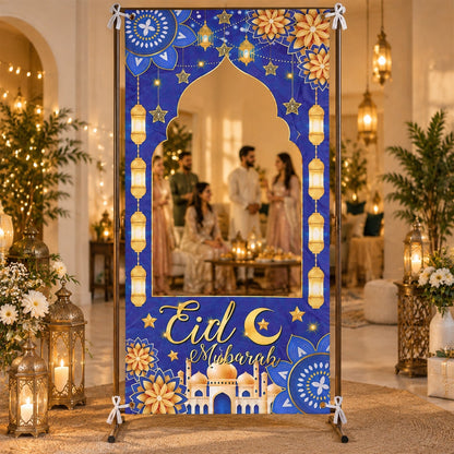 Festive doorway decor banner