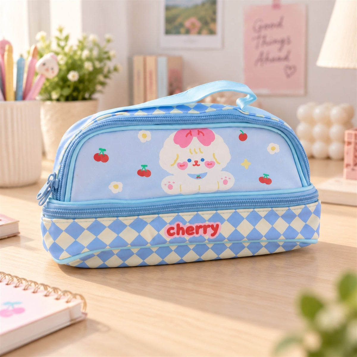 Zipper pouch open view