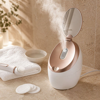 Steamer used for a deep cleansing facial