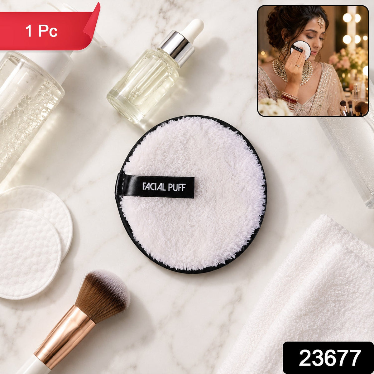 Gentle face sponge in assorted colors for sensitive skin