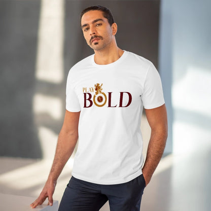 HBR Kart Men's PC Cotton Cricket Design Printed T Shirt (Color: White, Thread Count: 180GSM)