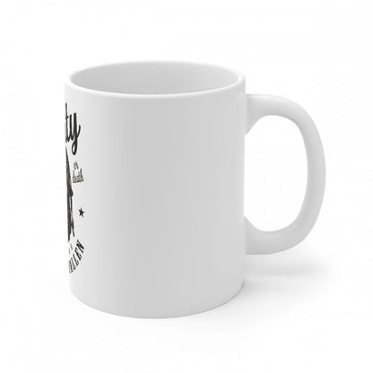 Generic Ceramic Gorila Desing Printed Coffee Mug (Color: White, Capacity:330ml)