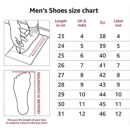 Generic Men's Casual Synthetic Printed Lace-Up Shoes (Black)