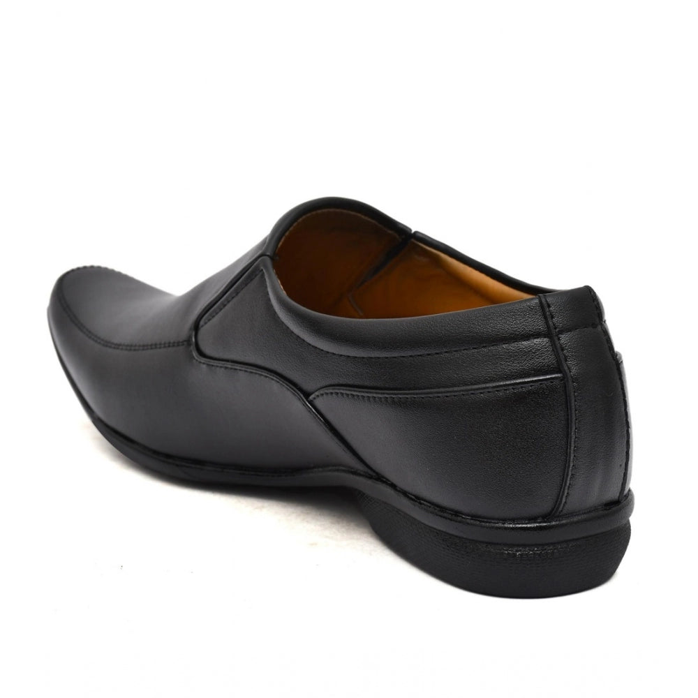Generic Men's Faux Leather Formal Shoes (Black)