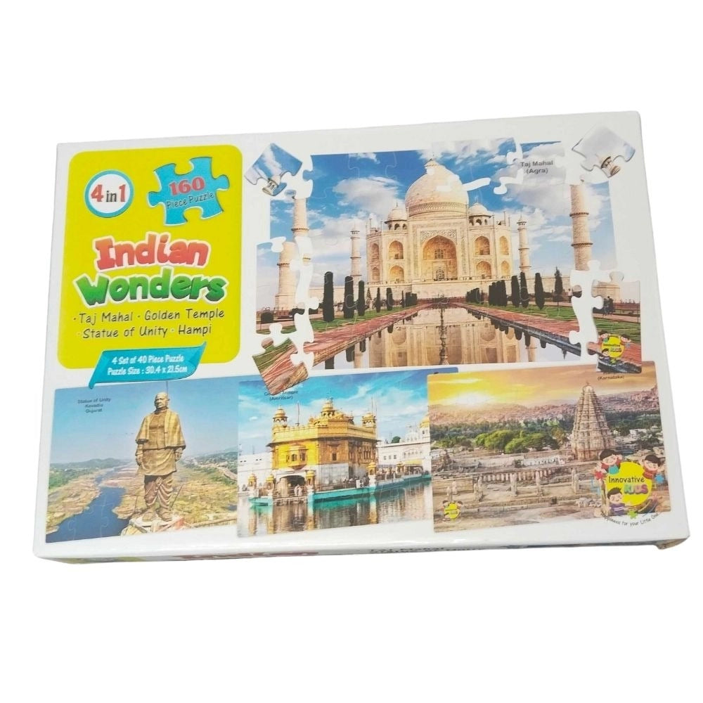 160_Pcs Set Indian Wonders Puzzle  |   Cardboard  |   Educational Toys| 3+ Years
