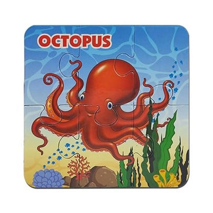 3_Pcs Set Water Animal Puzzle | Cardboard | Educational Toys | 3+ Years