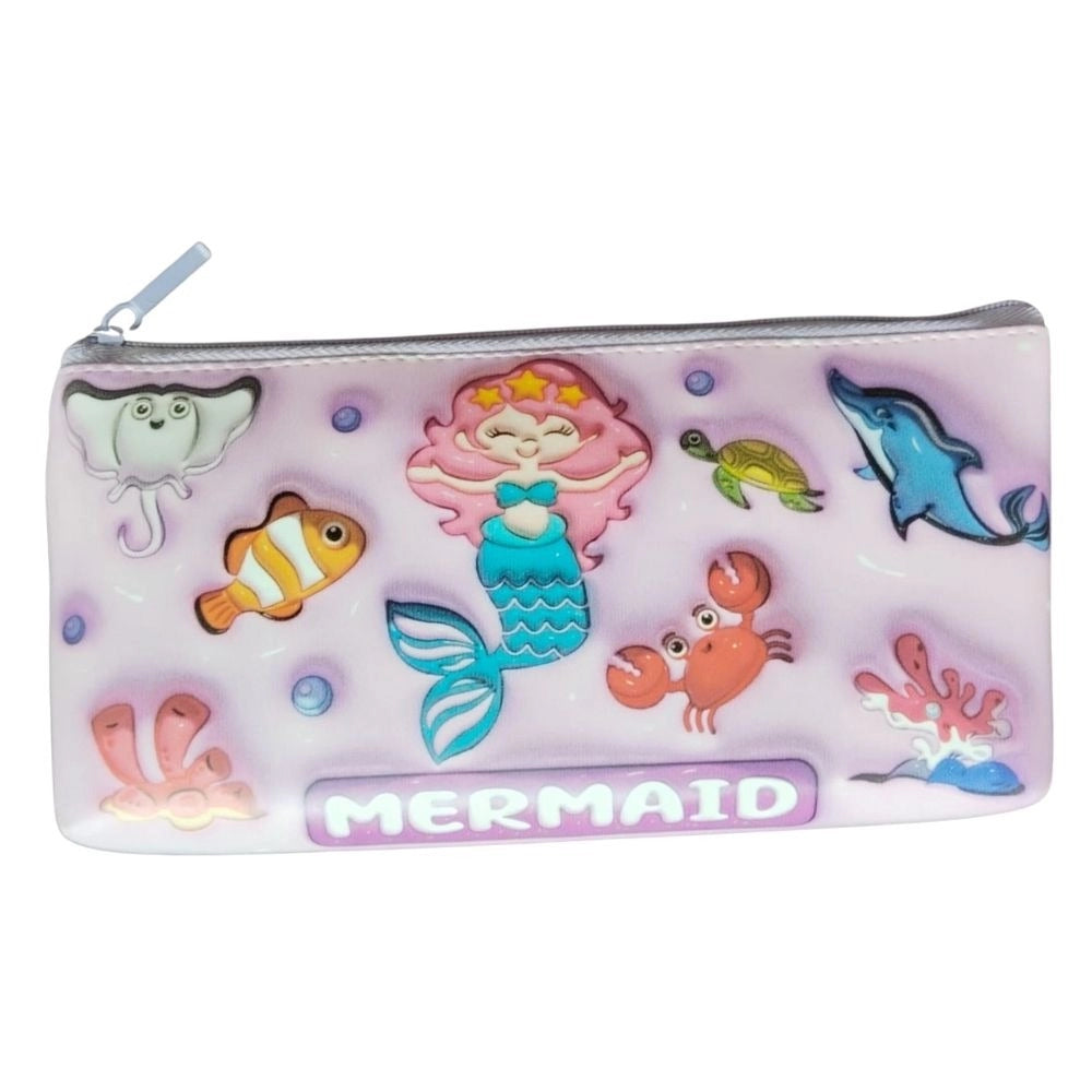 Mermaid Pencil Pouch |   Canvas  |   Stationery | 3+ Years