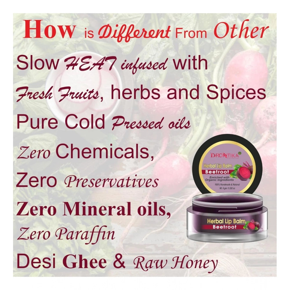 Generic Unisex Herbal Dark And Chapped Lips Beetroot Lip Balm Pack Of 2  (20gm)