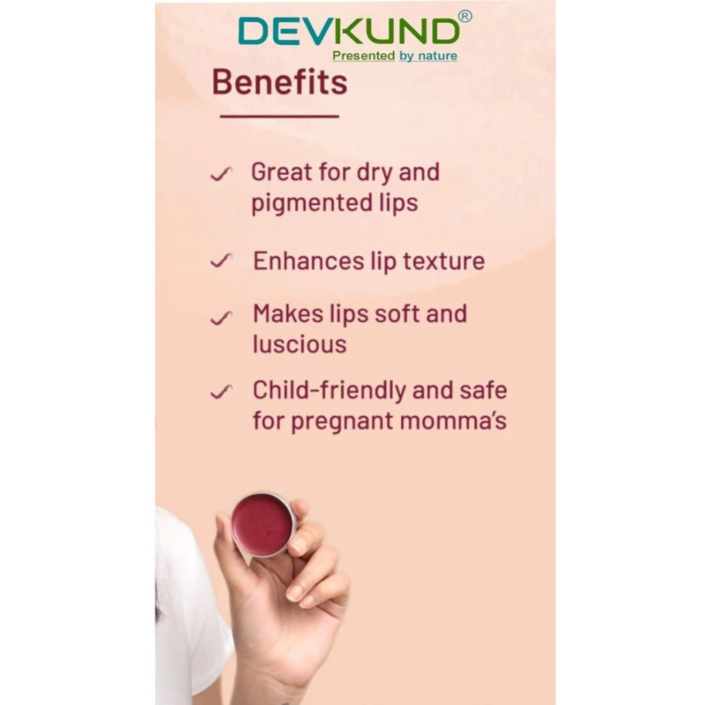Generic Unisex Herbal Dark And Chapped Lips Beetroot Lip Balm (10gm)