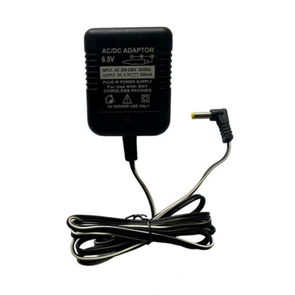 Generic 6.5V 500mA DC Power Adapter Power Supply AC Input 200-240 V for Toys- Cordless Phones- FM Radio- Other Electronic - IT Gadgets (Black)