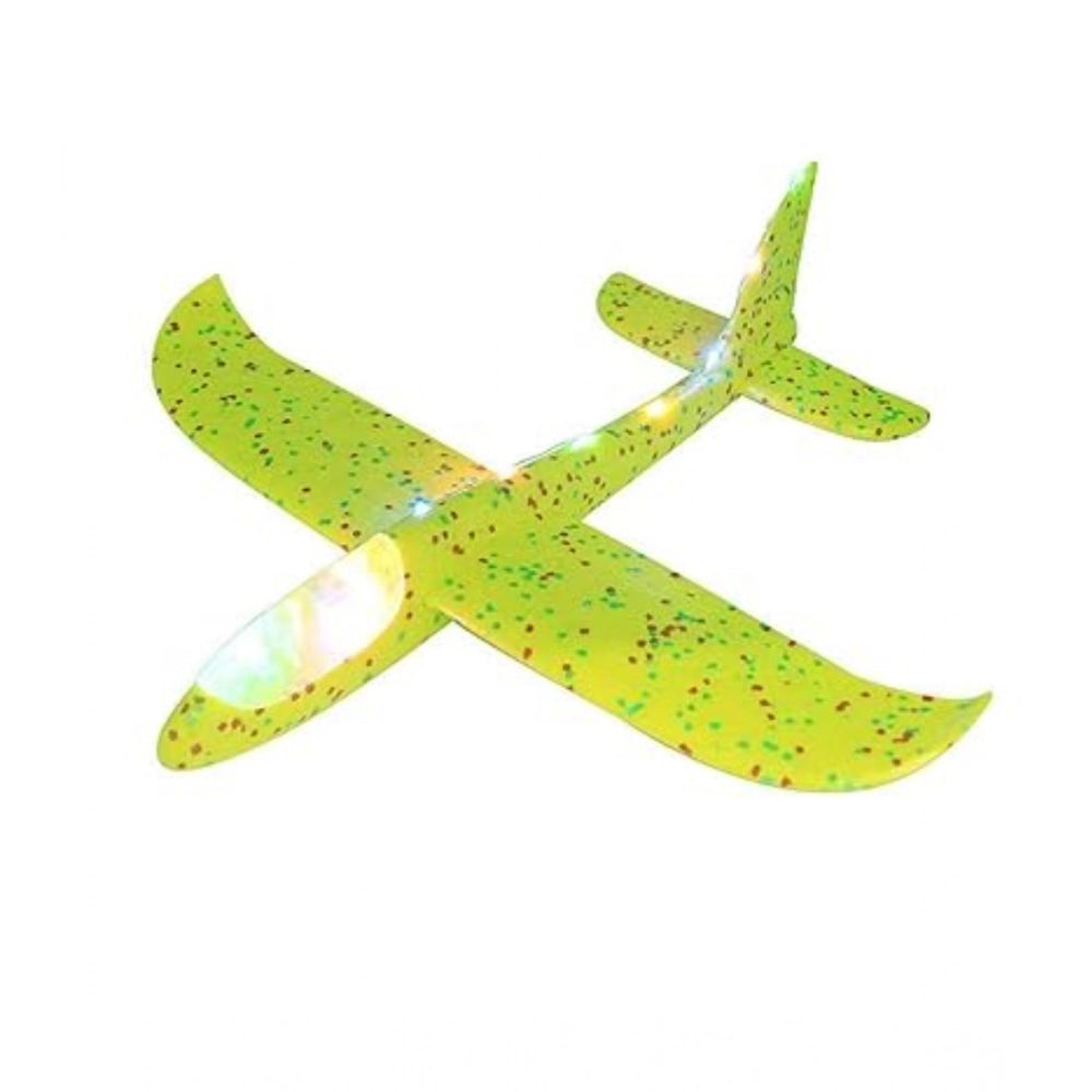 Generic Plastic 3D Throw Foam Plane Aeroplane Gliders, Flying Aircraft Pack Of 1 (Multicolor )
