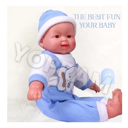 Generic Plastic Happy Baby Laughing Musical Boy Doll With Touch Sensors - Sound Ideal Gift For Kids (Multicolor )