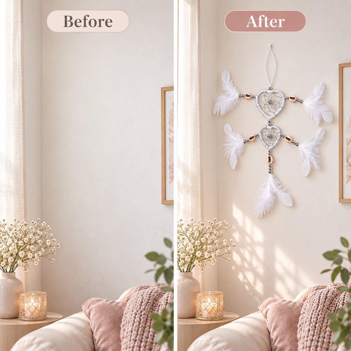 Decorative Hanging Wind Chime for Balcony, Garden and Window Decor (1 Pc)