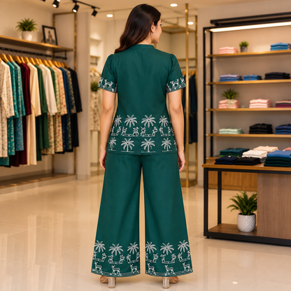 Women's Premium Rayon Co-Ord Set | Soft & Comfortable Casual Wear | Stylish Matching Top & Bottom | Sizes S, M, L | Multiple Colours