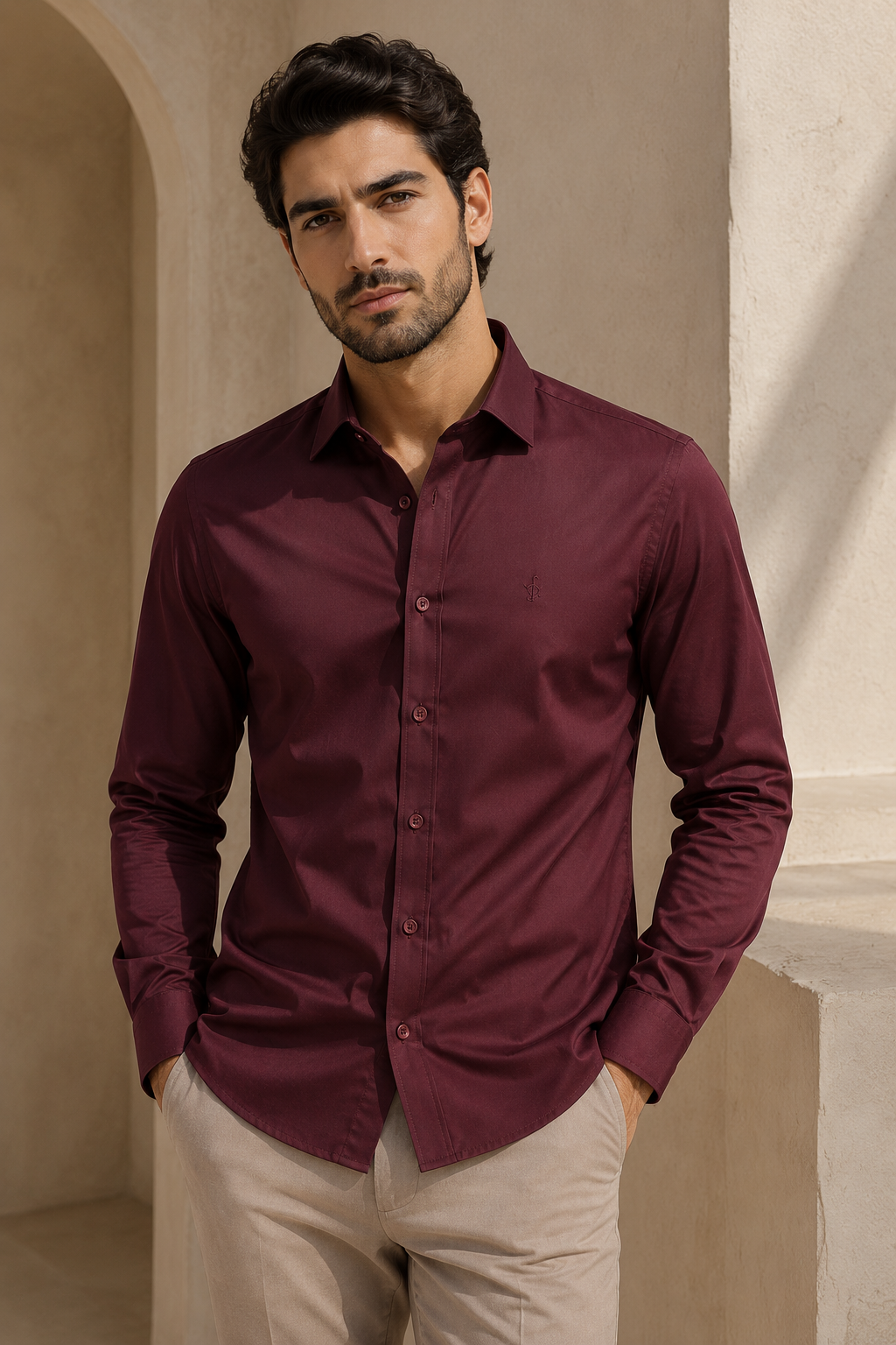 Men’s Premium Imported Satin Lycra Full Sleeve Shirt | Smooth & Stylish Finish | M to XL