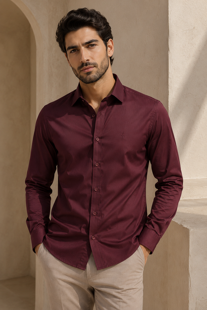 Men’s Premium Imported Satin Lycra Full Sleeve Shirt | Smooth & Stylish Finish | M to XL