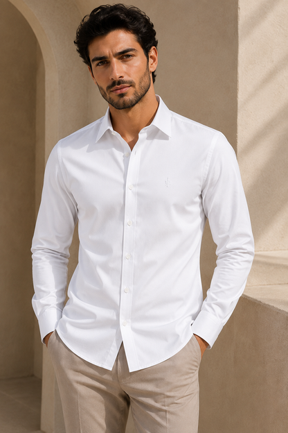 Men’s Premium Imported Satin Lycra Full Sleeve Shirt | Smooth & Stylish Finish | M to XL