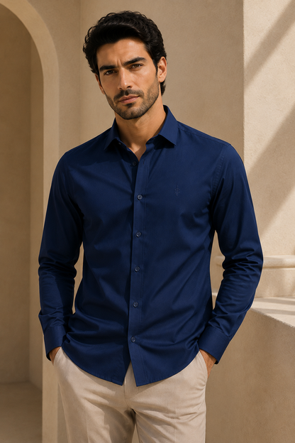 Men’s Premium Imported Satin Lycra Full Sleeve Shirt | Smooth & Stylish Finish | M to XL