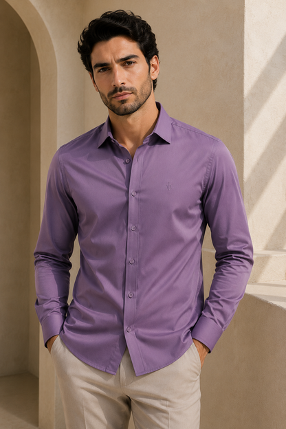 Men’s Premium Imported Satin Lycra Full Sleeve Shirt | Smooth & Stylish Finish | M to XL