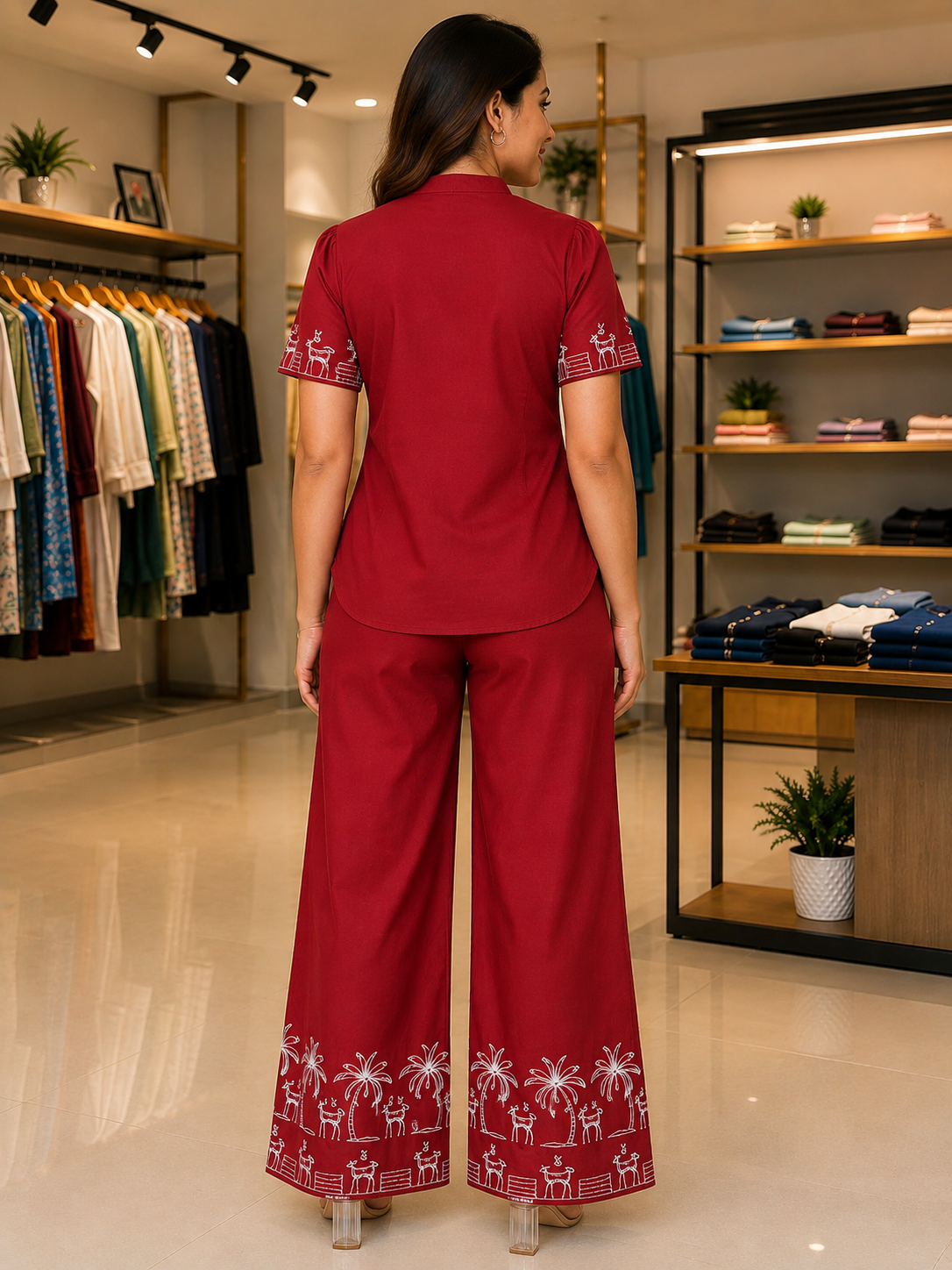 Women's Premium Rayon Co-Ord Set | Soft & Comfortable Casual Wear | Stylish Matching Top & Bottom | Sizes S, M, L | Multiple Colours