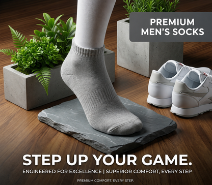 PREMIUM ANKLE SOCKS COLLECTION - PAIR OF 3 [PACK OF 1]