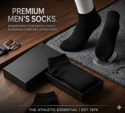 PREMIUM ANKLE SOCKS COLLECTION - PAIR OF 3 [PACK OF 1]