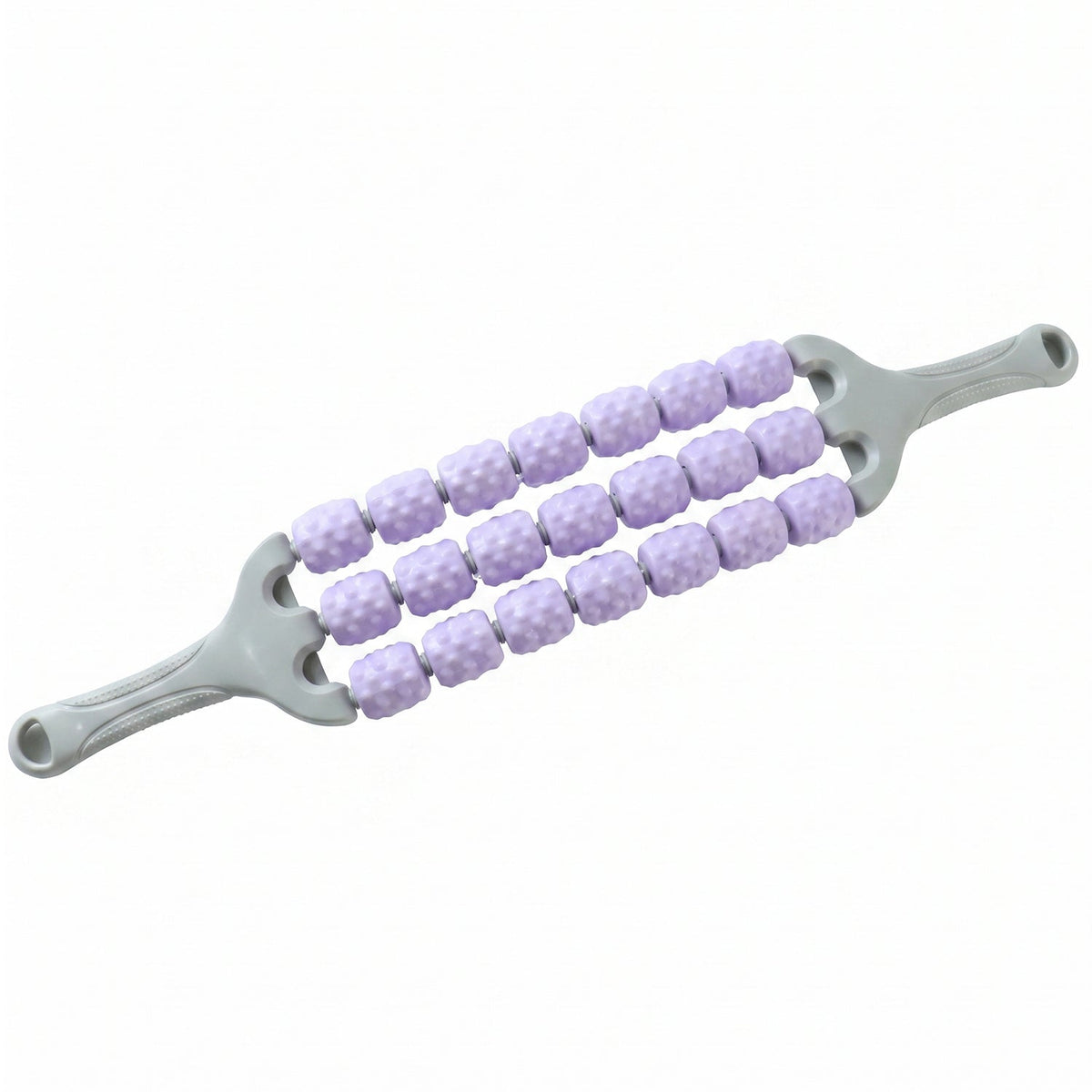Handheld muscle roller stick on white background
